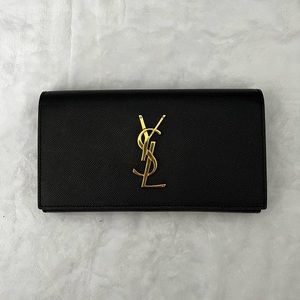 YSL Black & Gold Wallet